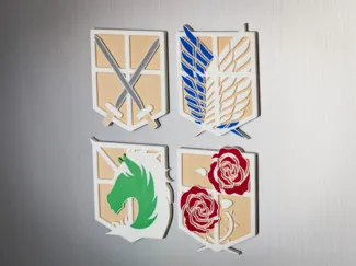 Attack on Titan Fridge Magnets