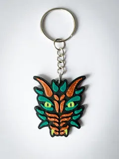 Oriental dragon keyring v2