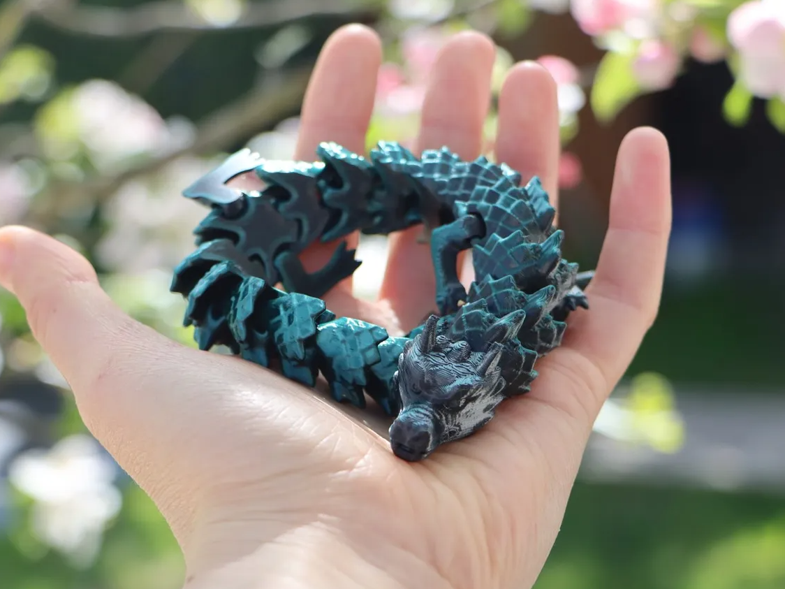 Japanese Inspired Articulated Dragon 3D model