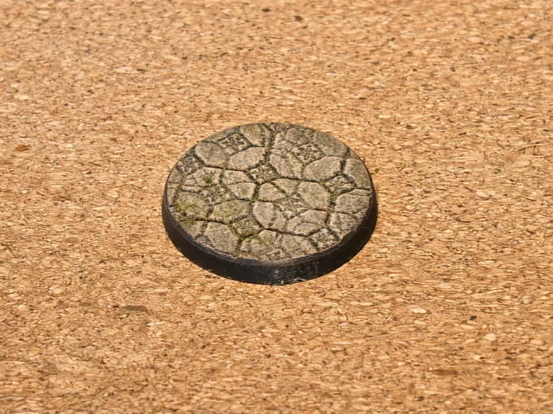 32mm Round Base - tile / church floor