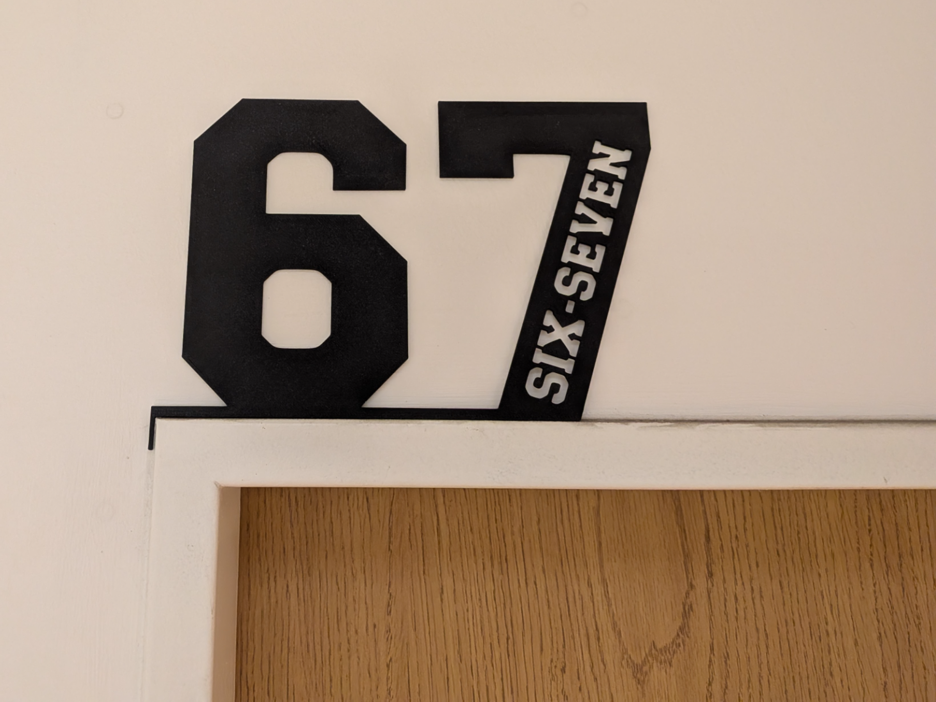 67 Door Frame Decor Sitter (Left & Right)