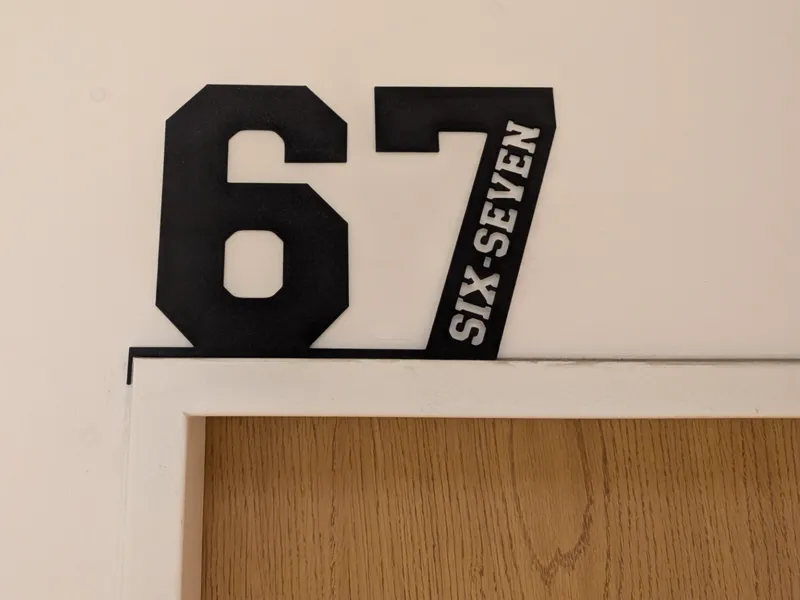 67 Door Frame Decor Sitter (Left & Right)