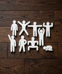 Set de 9 silhouettes caméléon façon jeu vidéo — photo 3