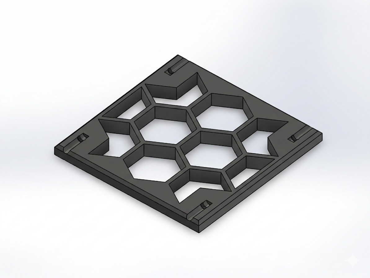 Miniatura 1 do modelo 3D [A1 mini対応] HEX-SYSTEM: モジュラー六角卓上シェルフ