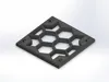 Hex-Mesh Plate　120mm x 120mm