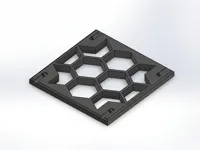 Hex-Mesh Plate　120mm x 120mm