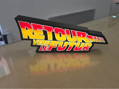 Back to the Future Light Box
