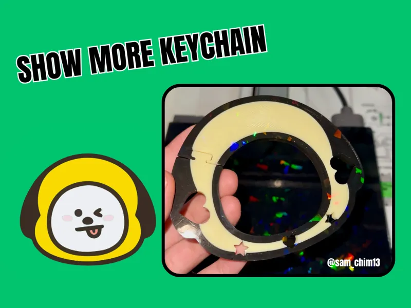 Anneau pour porte clef BT21 Chimmy