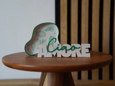 Ciao amore - Word art and scale