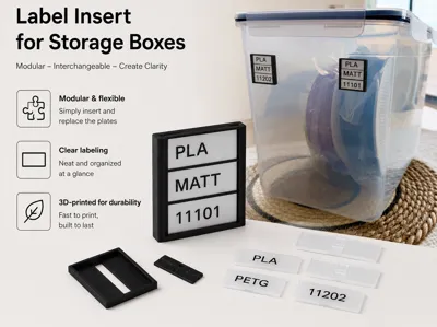 Modular Labeling System Filament Box