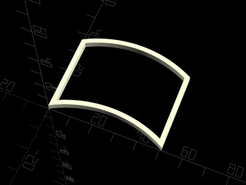 <BSG> CURVED RECTANGLE FRAME