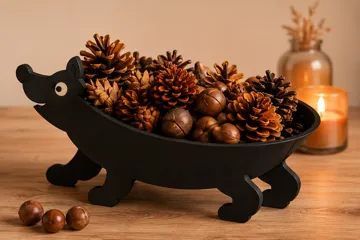 Modelo para impresión 3D: Hedgehog Harvest Bowl — vista de referencia 3