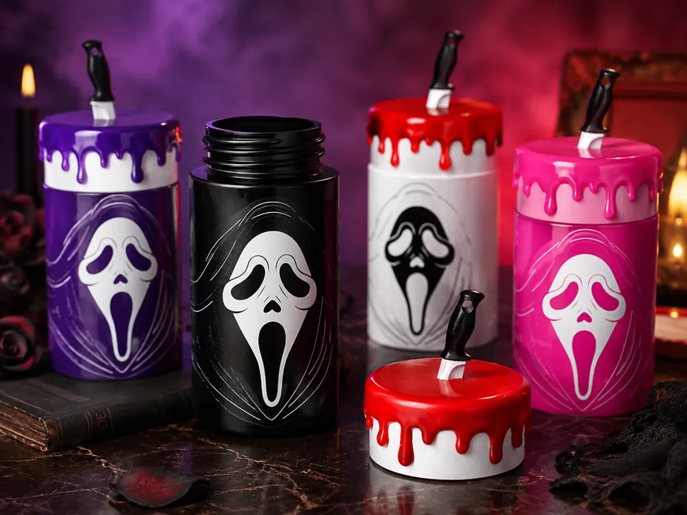 Soporte: Scream Lip Balm Holder – 3D Printed Horror. Referencia del modelo original.