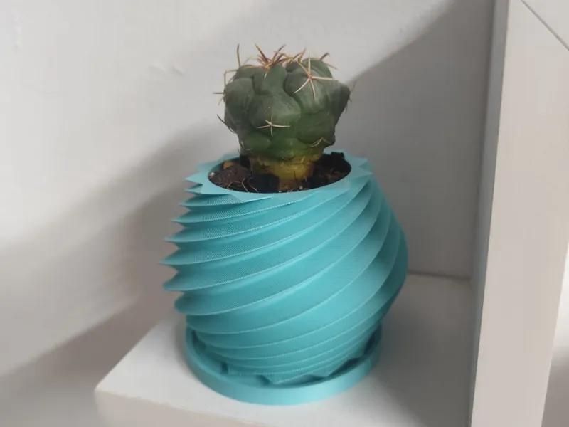 Decorative Round Spiral Vase