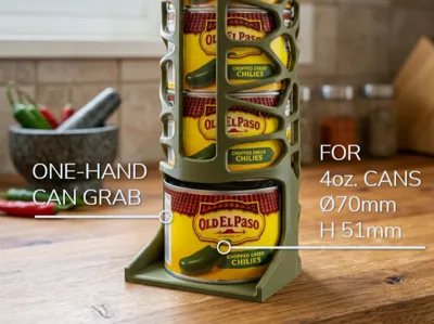 Organic Vertical Can Dispenser – 4oz cans (70mm)