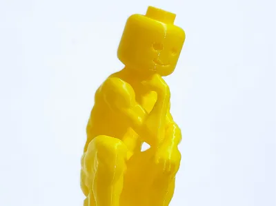Brickman thinker statue