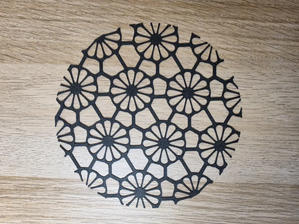 Sunflower Hex Mesh - Free 3D Print Model - MakerWorld