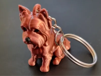 Yorkshire Terrier Dog Keychain