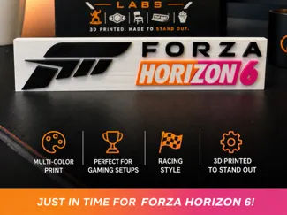Forza Horizon 6 Desk Sign | Gaming Xbox PS5 PC
