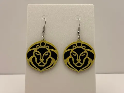 Leo Earrings - Zodiac Series
