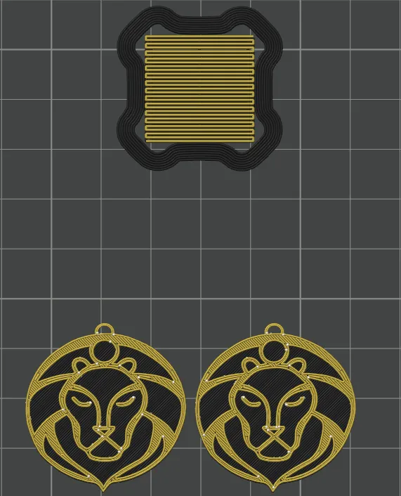 Leo Earrings - Zodiac Series view 4