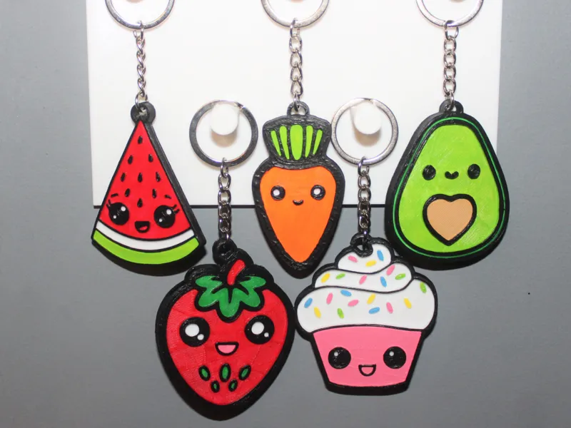 Porte clé Food lot de 5
