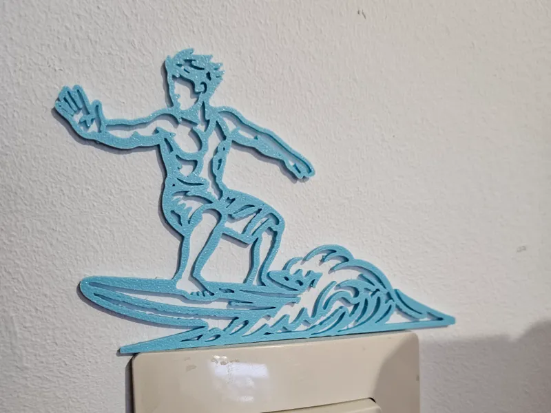 Surfer on a light switch