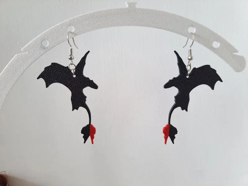 Toothless Dragon Trainer Earrings
