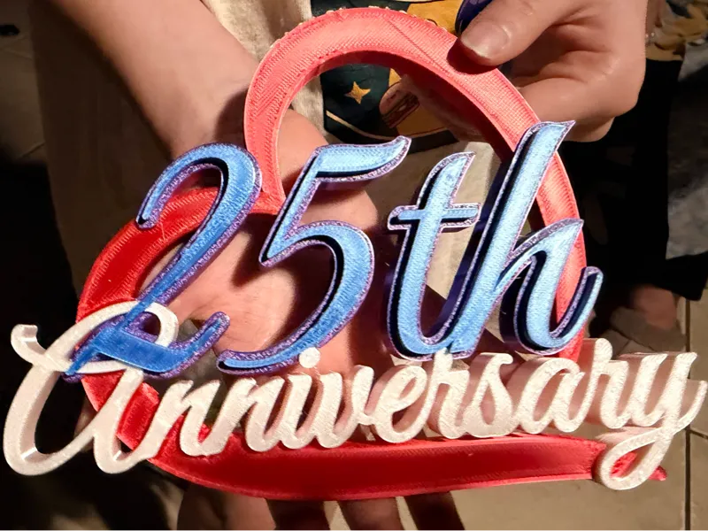 25th Anniversary Heart