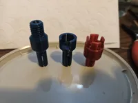 0.2mm layer, 5 walls, 15% infill, No Supports (painted one)