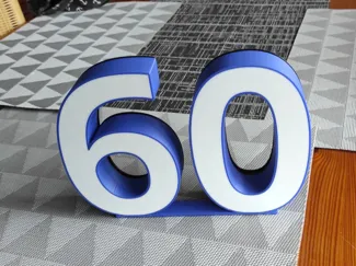 Lightbox 60 Zahl