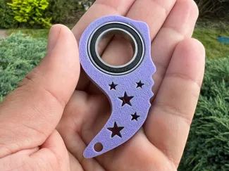 Keyspinner Basic STARS- Keyrambit Keychain TikTok
