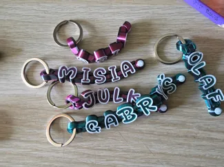 Flex Letters Keychain (articulated sign) v2.0