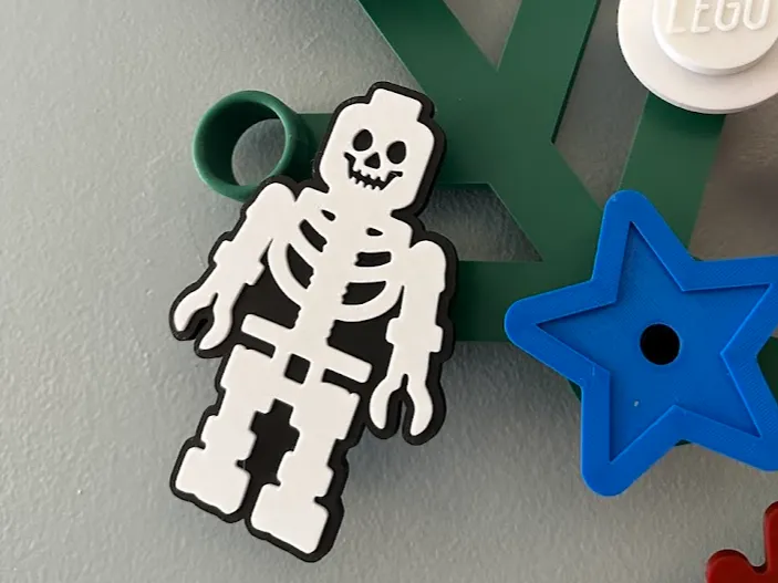 Halloween Skeleton Brick Wreath Peg - Smooth