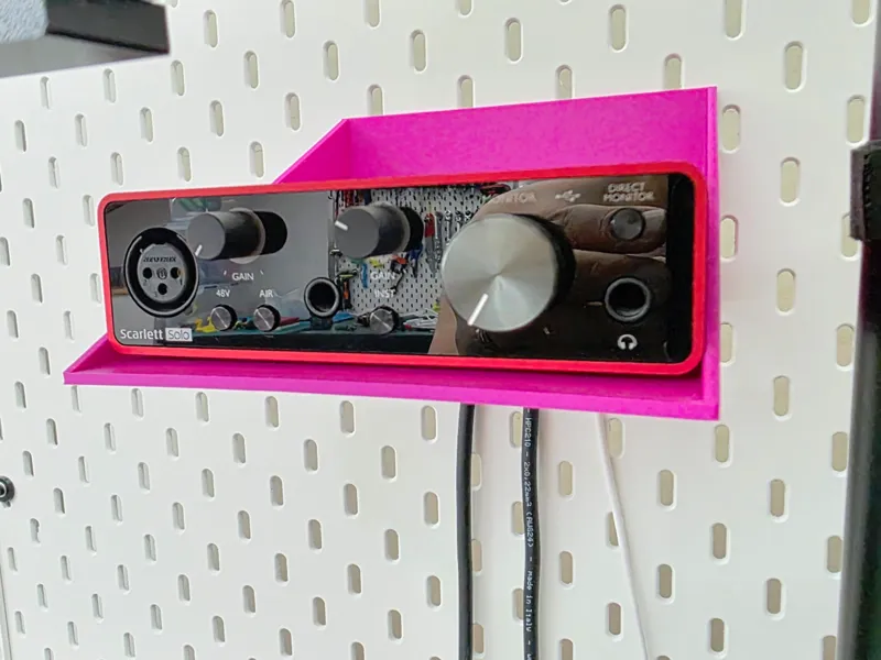 Ikea Skadis Focusrite Scarlett Solo 3rd Gen