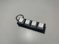 Porte-clés fidget à switchs mécaniques WASD — photo 4