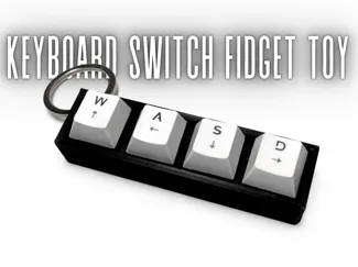 Mini Mechanical Switch Fidget Keychain