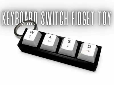 Mini Mechanical Switch Fidget Keychain