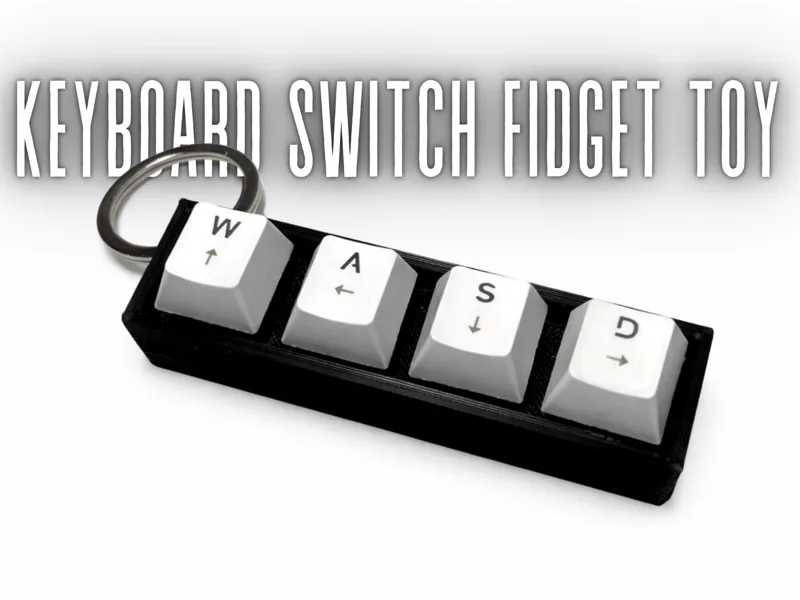 Mini Mechanical Switch Fidget Keychain