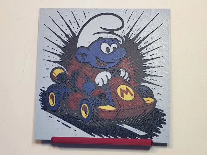 Hueforge - Smurf in Kart