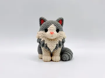Letrero o emblema decorativo: Knitted Domestic Longhair — vista de referencia 4
