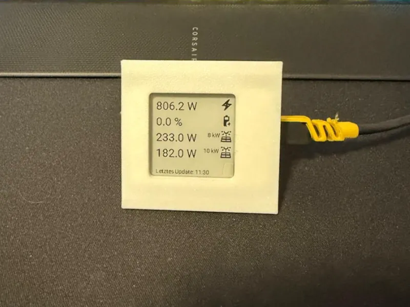 E-Paper 1,54 Waveshare ESP8266 Hutschiene