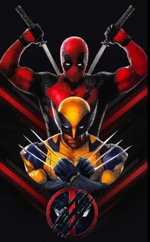 Deadpool and Wolverine Hueforge