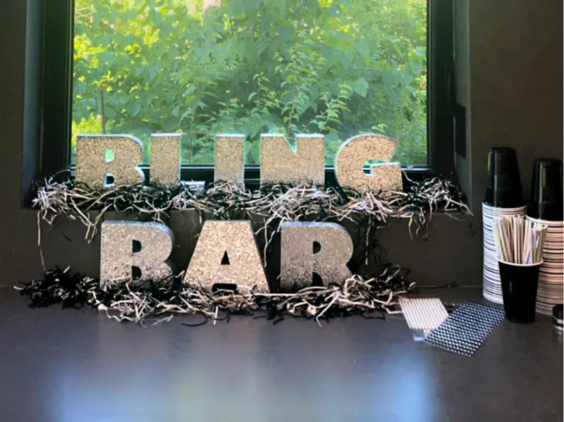 Bubble Letters - Bling Bar - 3D Letters - 3D Sign