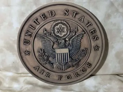 US Air Force Seal Eagle Shield Wall Plaque 