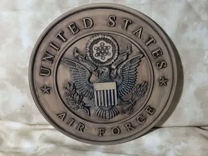 US Air Force Seal Eagle Shield Wall Plaque 
