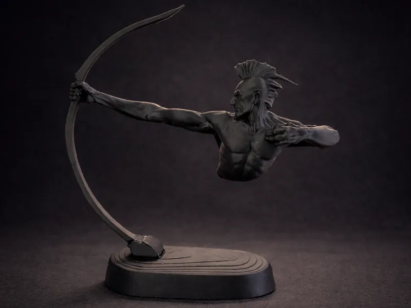 Dynamic Archer Sculpture – Fantasy Figure