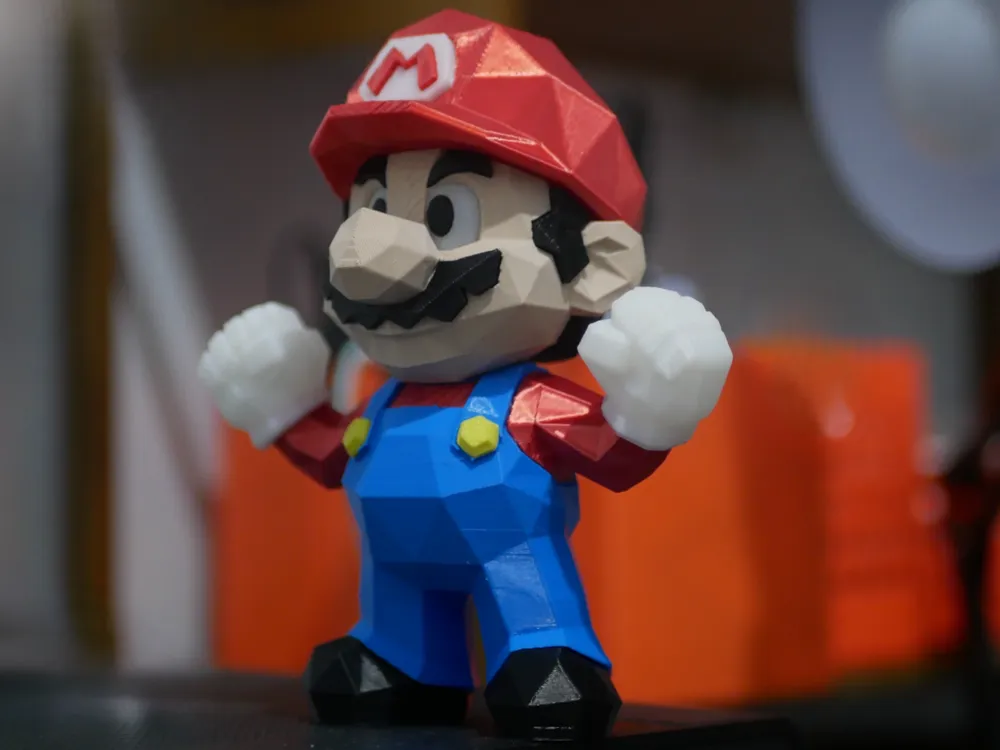 Super Mario Low Poly Figurine No AMS required by Chocobo MakerWorld ...