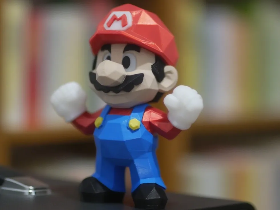 Super Mario Low Poly Figurine No AMS required by Chocobo