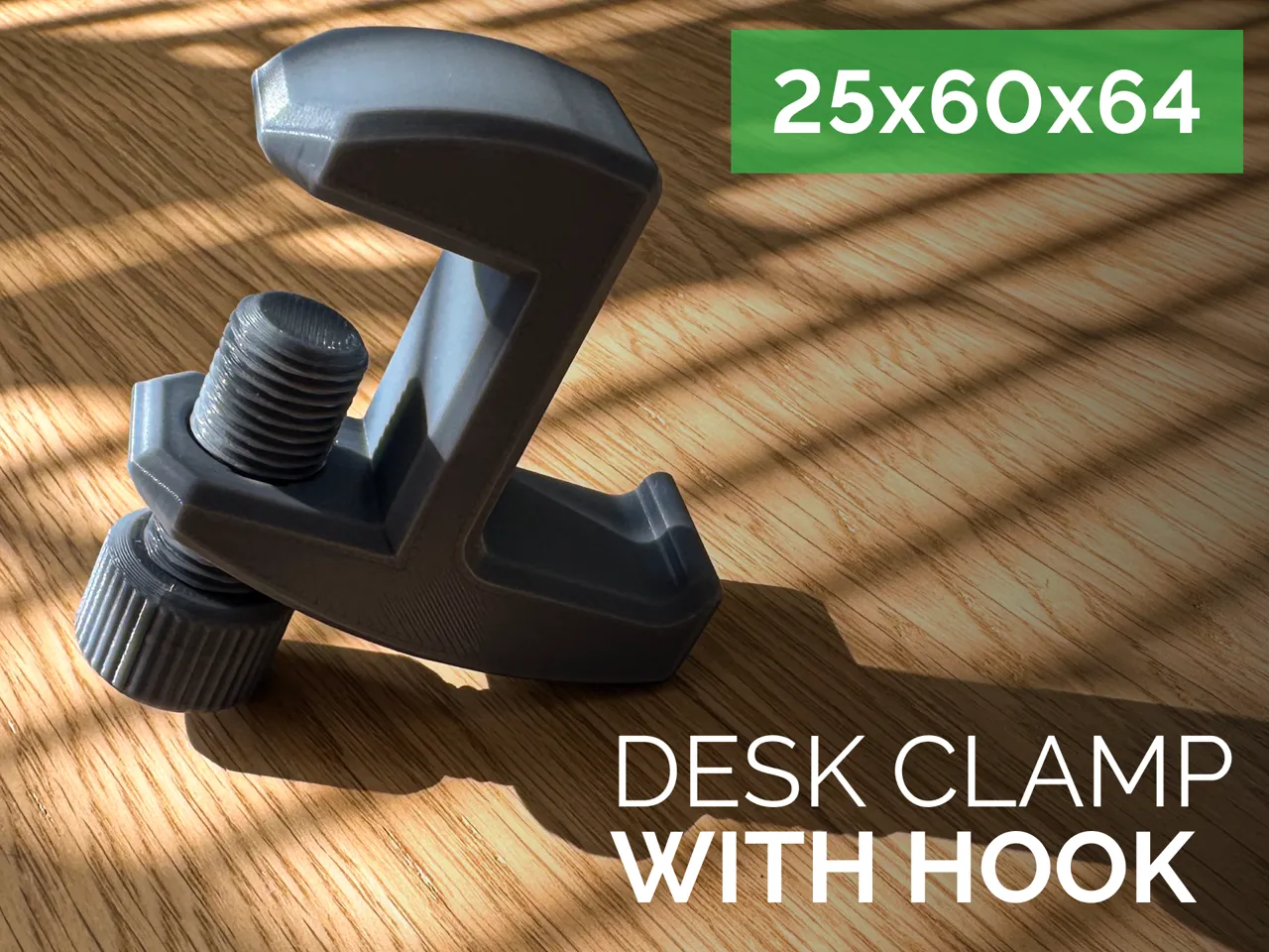 Desk Clamp with Hook view 3